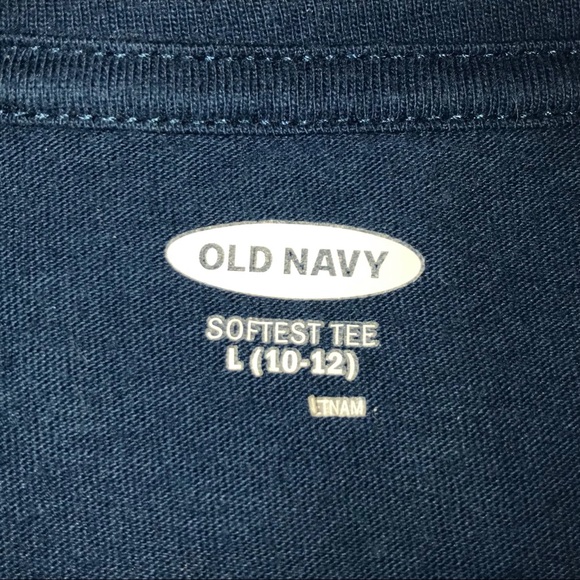Old Navy “Softest Tee”, navy blue with narwhal print - Picture 5 of 6